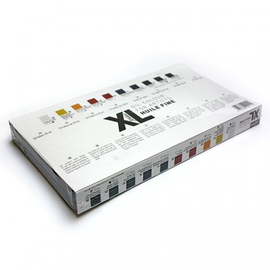 Set 10 Colors + Brush 20m XL Studio Oil Paintl 920111 / Pebeo